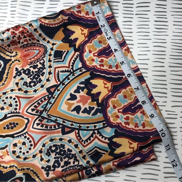 Paisley Print Wide-Leg Pants - Picture 6 of 10